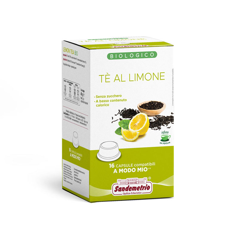 Lemon Black Tea Sandemetrio - 16 Capsule compatibili Lavazza A Modo Mio ®