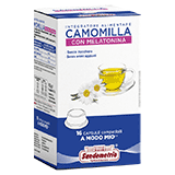 Sandemetrio Camomilla con Melatonina  (Tisana pregiata biologica - astuccio da 16 capsule compatibili Lavazza a Modo Mio)