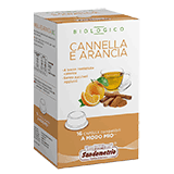 Sandemetrio Cannella e Arancia (Infuso alla frutta biologico - astuccio da 16 capsule compatibili Lavazza a Modo Mio)