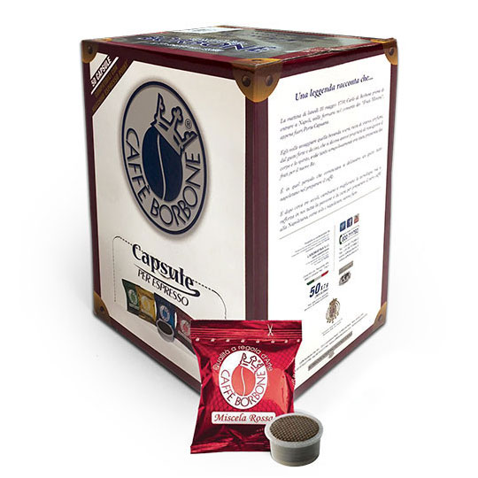 CAFFÈ BORBONE - MISCELA ROSSA - Box 50 CAPSULES COMPATIBLES