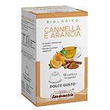 Sandemetrio Cannella e Arancia (Infuso alla frutta biologico - astuccio da 12 capsule compatibili Nescafè Dolce Gusto)