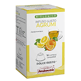 Sandemetrio Agrumi (Infuso alla frutta biologico - astuccio da 12 capsule compatibili Nescafè Dolce Gusto)