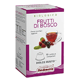 Sandemetrio Frutti di bosco (Infuso alla frutta biologico - astuccio da 12 capsule compatibili Nescafè Dolce Gusto)