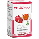 Sandemetrio Melagrana  (Miscela di foglie e frutta biologica - astuccio da 12 capsule compatibili Nescafè Dolce Gusto)