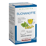 Sandemetrio Buonanotte (Tisana funzionale biologica - astuccio da 12 capsule compatibili Nescafè Dolce Gusto)