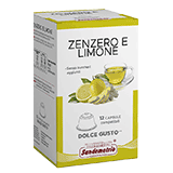 Sandemetrio Zenzero e Limone (Infuso alla frutta - astuccio da 12 capsule compatibili Nescafè Dolce Gusto)