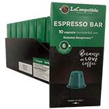 Lacompatibile Espresso Bar (100 capsule autoprotette compatibili con Nespresso)