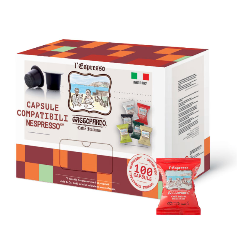 ToDa Gattopardo Gusto Ricco ToDa - 100 Capsule compatibili Nespresso ®