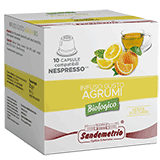 Sandemetrio Agrumi (Infuso alla frutta biologico - astuccio da 10 capsule compatibili Nespresso)