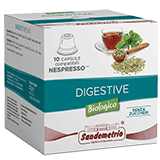 Sandemetrio Digestive (Tisana funzionale biologica - astuccio da 10 capsule compatibili Nespresso)