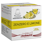 Sandemetrio Zenzero e Limone (Infuso alla frutta - astuccio da 10 capsule compatibili Nespresso)