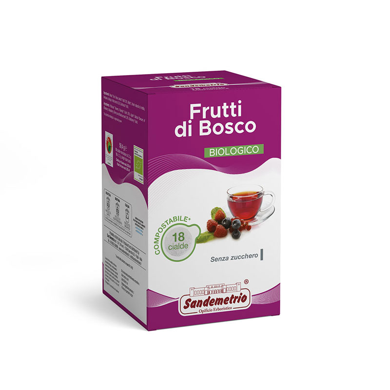 18 Cialde carta Caffè Borbone infuso frutti di bosco